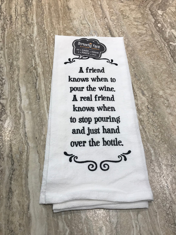 Tea Towel - Hand Over The Bottle