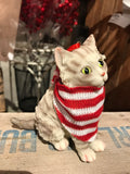 Ornament - Grey Cat with Scarf