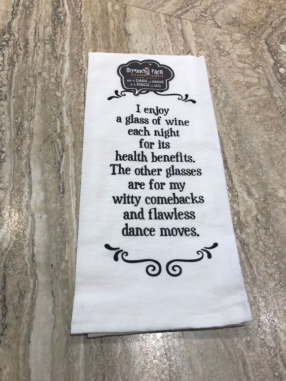 Tea Towel - Witty Comebacks and Flawless Dance Moves