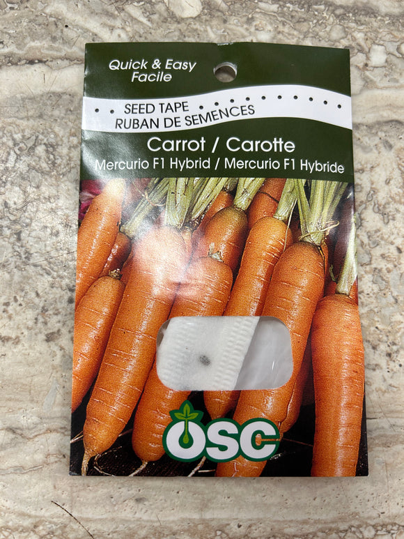 Seed Tape - Carrot Mercurio F1 Hybrid