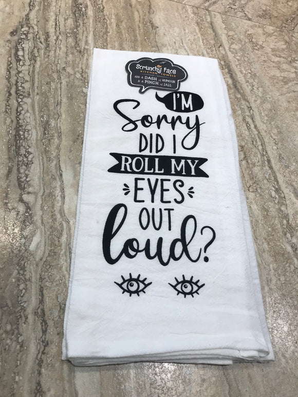 Tea Towel - Roll Eyes Out Loud