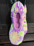 Snoozies - Purple Flower Sequin