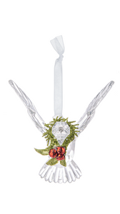 Kissing Crystal - Dove with Mistletoe Around Neck