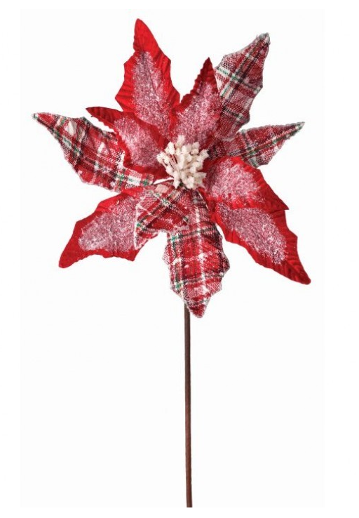 Pick - Poinsettia Red Plaid & Velvet