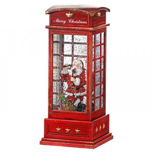 Snow Globe - Phone Booth Santa