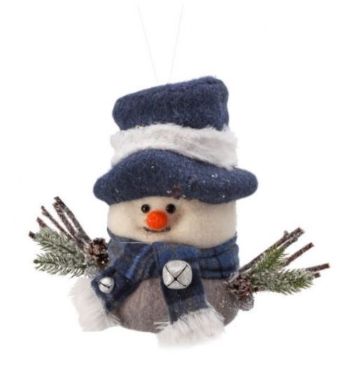 Snowman Ornament - With Scarf