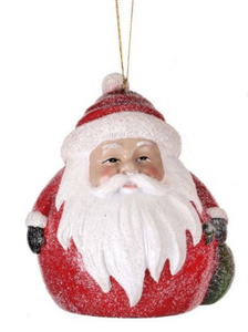 Ornament - Rolly Polly Santa (With Sack)