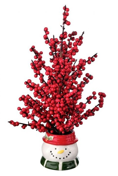 Berry Tree - In Snowman Container