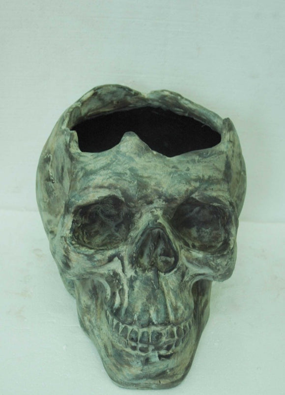 Planter - Skull (Grey)