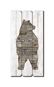 Wall Art - Bear Cabin Rules