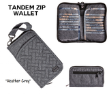 Tandem Wallet Zip (Assorted colours)