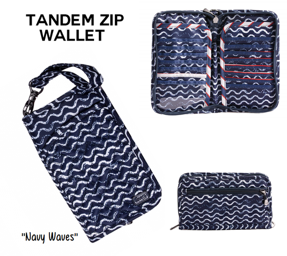 Tandem Wallet Zip (Assorted colours)