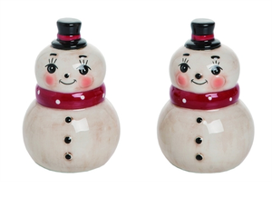 Salt & Pepper Shaker - Snowman Vintage