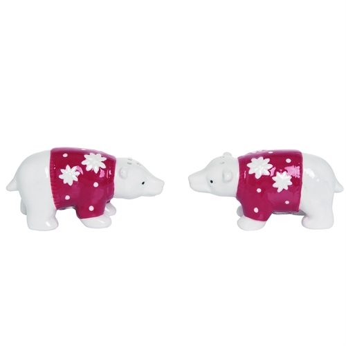 Salt & Pepper Shaker - Polar Bears with Sweater