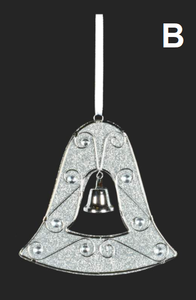 Ornament - Silver Metal Bell