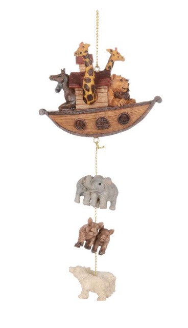 Ornament - Noah's Arc with Hanging Animals