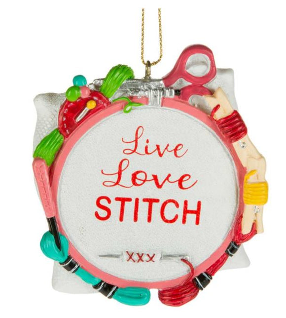 Ornament - Live Love Stitch