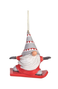 Gnome Ornament - Snowboarding