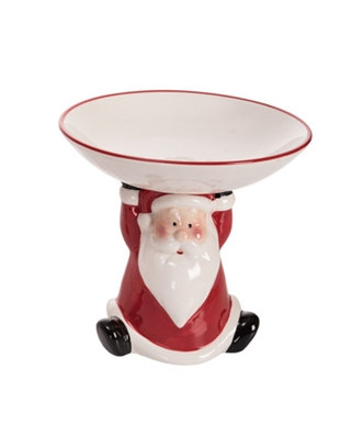Bowl on Pedestal - Santa